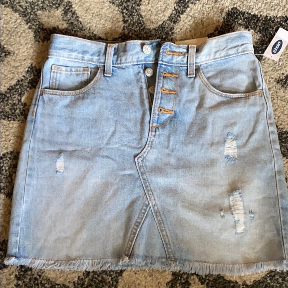 Girls distressed Denim skirt